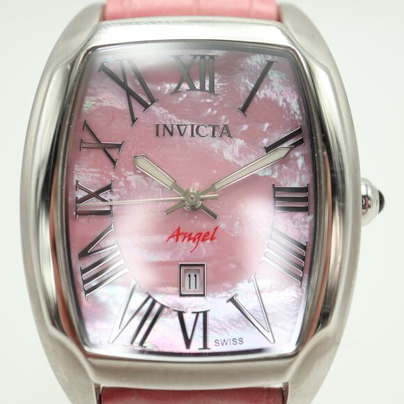 Invicta Angel Swiss Made Sapphire Crystal 33mm Pink MOP Watch with New Battery main image 6